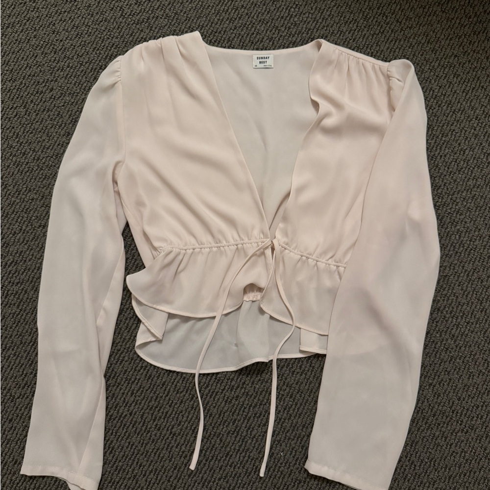 Aritzia Sunday Best tie top